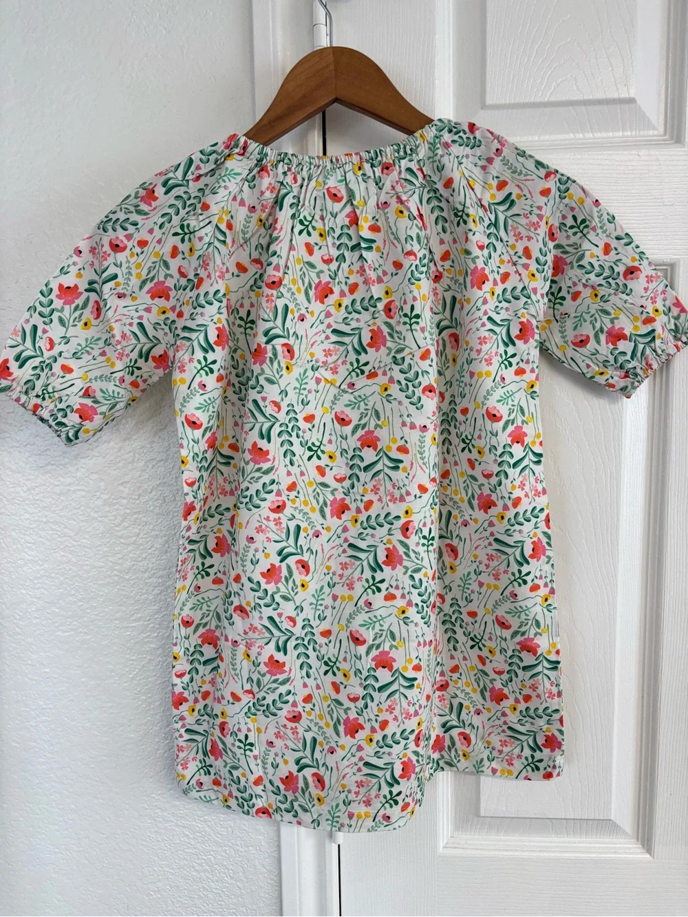 La Paloma‎ Floral Puff Sleeve Mini Dress Size 4-5Y